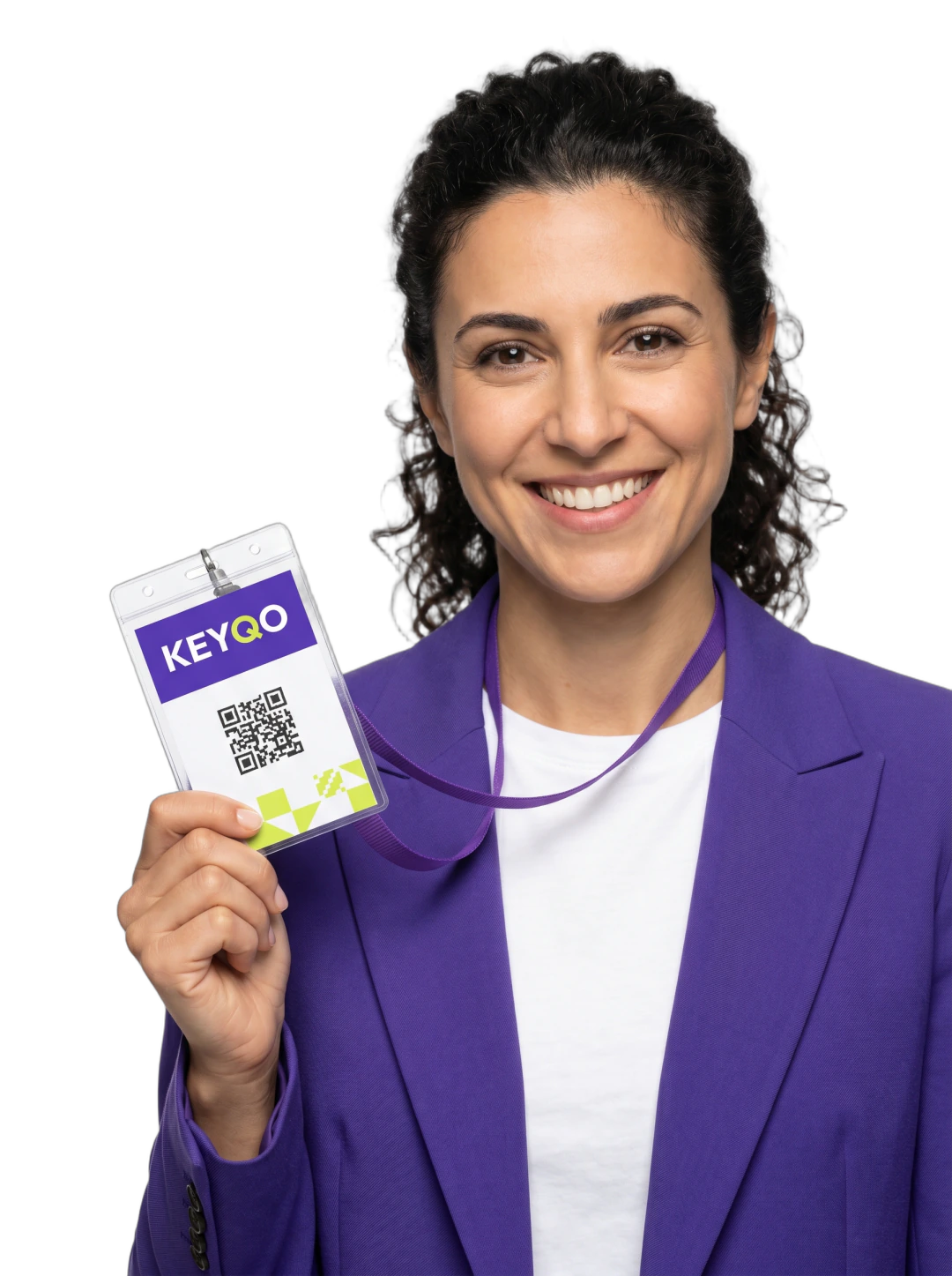Keyqo VIP badge for professional event